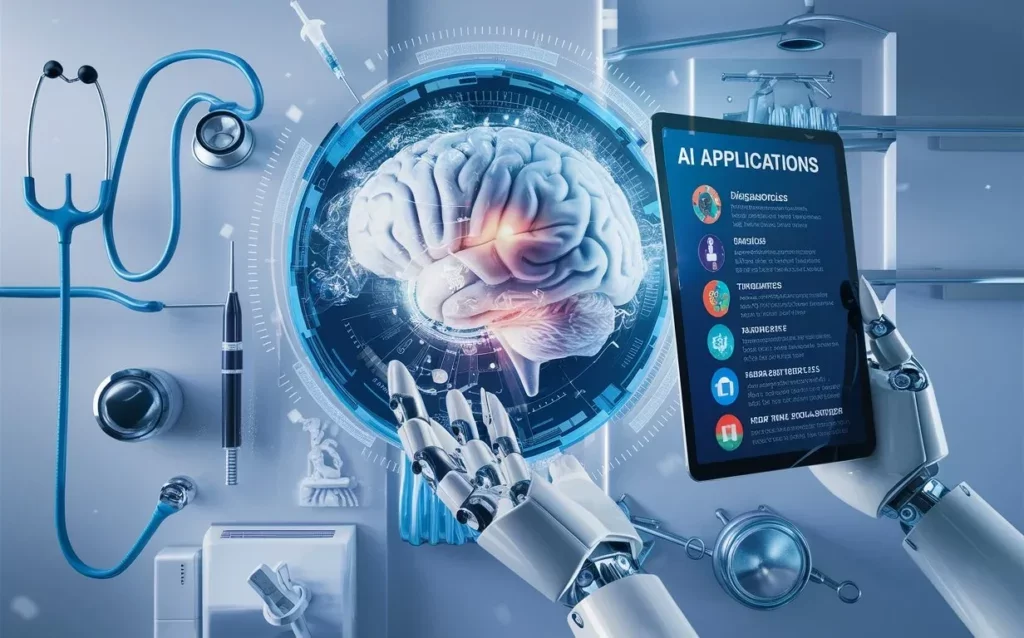 AI in Medical Applications - Visualization of data analysis in healthcare